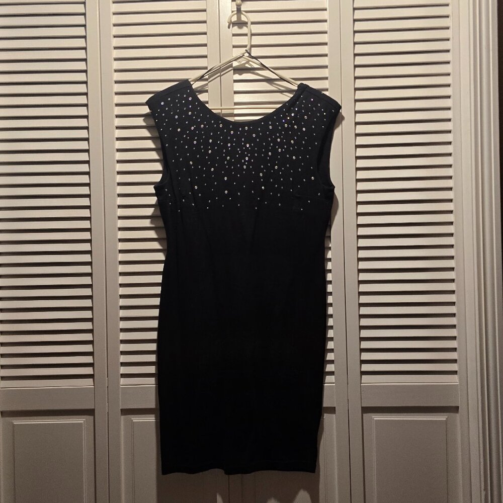 H&M Black Sleeveless Embellished Top Dress